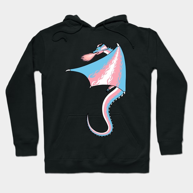 Fly With Pride, Dragon Series - Transgender Hoodie by StephOBrien